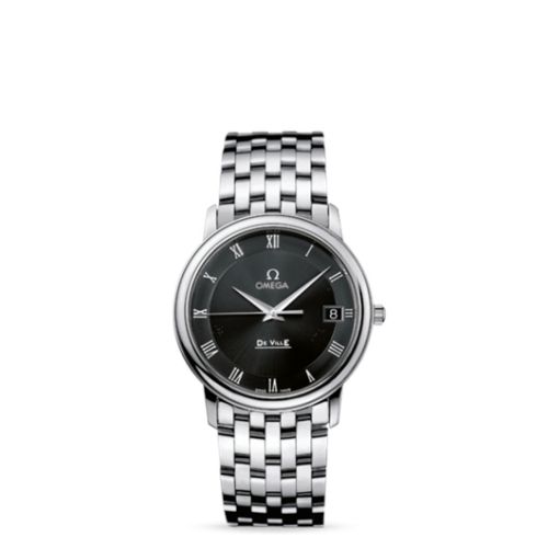 Omega De Ville Prestige Quartz 34.4 Stainless Steel / Black / Bracelet